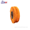 Orange fold cloth polishing wheel for SS